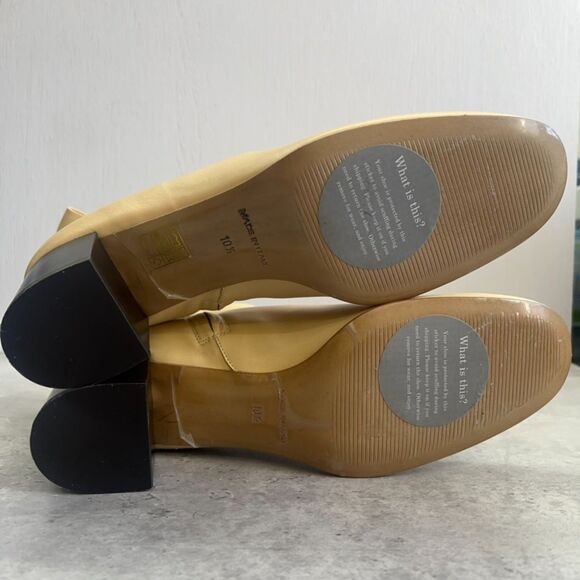 Everlane Italian Leather “The Day Boot” Ecru Block Ankle Boot Size 10.5  New - Picture 7 of 11